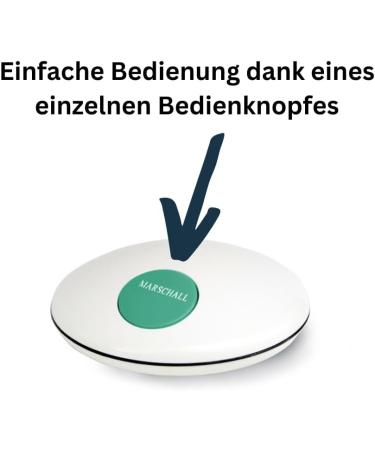 German Speaking Clock 1001w | UFO Design | Voice Output | Easy to Use | Compact & White - Shop Now! - Buy Online on GoSupps.com