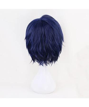 Tenya Iida Blue Short Wig - Cosplay Costume from Boku No Hero Academia | Heat Resistant Synthetic Hair for Men - Buy Online on GoSupps.com