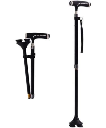 Adjustable Folding Cane Crutches Multifunction Telescopic Cane Lightweight Stick Old one-Button Foldable Easy to Carry Parent's Gift