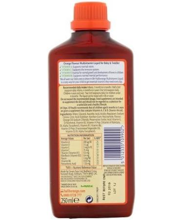 Haliborange Natural Orange Multivitamin Liquid - Boost Your Health with Essential Vitamins - Buy Online on GoSupps.com