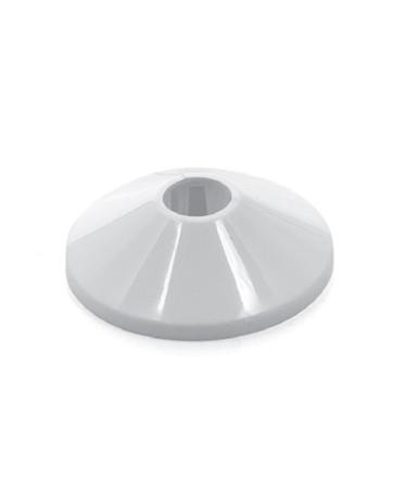 Pack of 10 heating rosettes heating sleeves white 22 mm