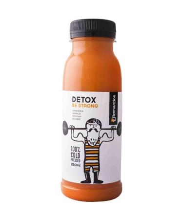 ROMANTICS Detox Be Strong vegetable juice of carrot, orange, apple and ginger bottle 250 ml