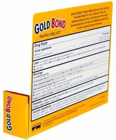 Gold Bond Rapid Itch Relief Maximum Strength 1oz Cream (3 Pack) - Fast Soothing Relief - Buy Online on GoSupps.com
