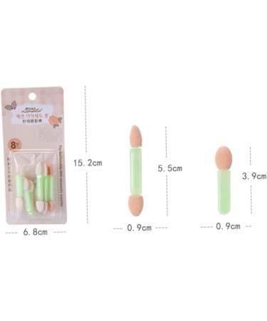 Mikinona Sponge Eyeshadow Stick 8pcs Sponge Applicator Eyeshadow Brush Eye Shadow Stick Double Head Eye Shadow Brush - Buy Online on GoSupps.com