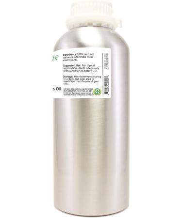 Cedarwood (Texas) Essential Oil - 32 fl oz - Aluminum Bottle w/Locking Cap - 100% Pure & Natural - GreenHealth - Buy Online on GoSupps.com