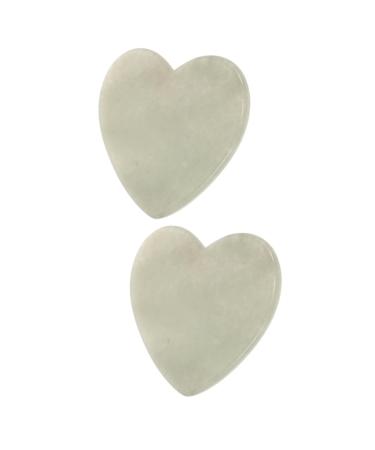 Didiseaon 2pcs Gua Sha Stone Tools Jade Guasha Tool for Face Jade Gua Sha Stone Gua Sha Tool 8.30X7.60X0.50CMx2pcs As Shownx2pcs