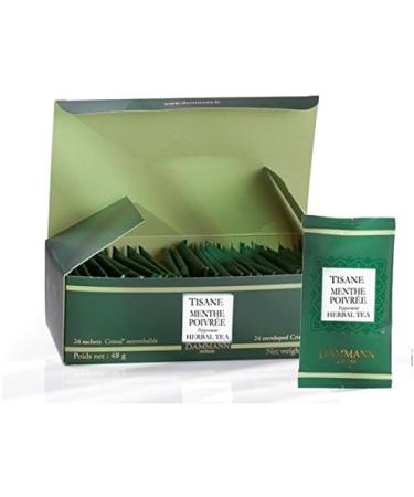 Mint Tea DAMMANN Fr res 24Â Envelopes Glass France Menthe Poivr e Infusion Teabags (Fra) - Buy Online on GoSupps.com