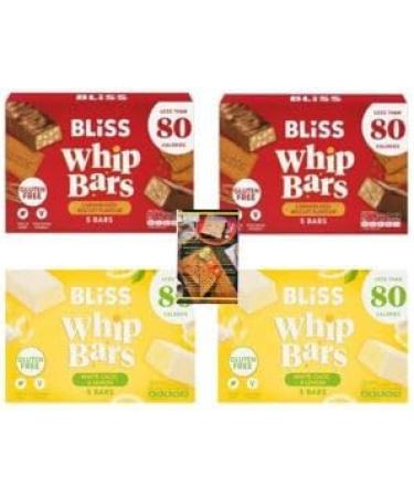 Bliss Whip Bars Caramelised Biscuit x2 and Lemon x2 Packs with Kitchenfella Healthy Eating Challenge - Buy Online on GoSupps.com