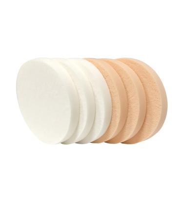 Uuyyeo 20 Round Makeup Sponges - Versatile Cosmetics Puffs for Primer & Powder | Wet & Dry Use | White & Opulent Garden - Buy Online on GoSupps.com