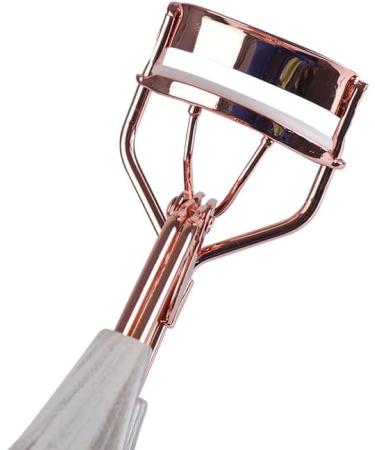 Rose Gold Draped Handle Wide Angle Eyelash Clip Practical False Eyelash Curler Beauty Tool 2pc - Buy Online on GoSupps.com