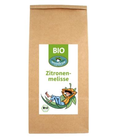 PEPPERMINTMAN Organic lemon balm 500g - Lemon balm tea - European culture of the family business - Bulk and dried - Melissa officinalis - PEPPERMINTMAN