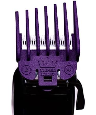 Taper King Amethyst Clipper Guide Comb Set #2-#4 - Achieve Foolproof Tapers & Fades at Home with Wahl/Conair Clippers! Compatible with #2-#4 (6mm-13mm) - Buy Online on GoSupps.com