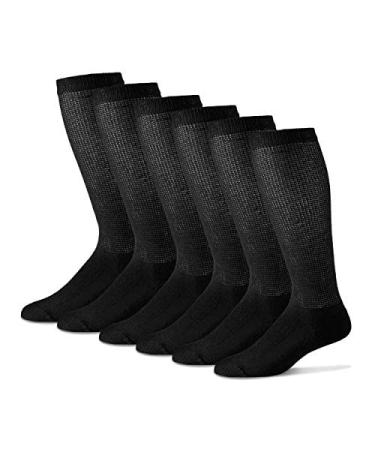 Diabetic Socks for Men - Over the Calf Socks by Physicians' Choice Diabetic Socks - 12-Pack in Black - Size 13-15 Black 13-15 - Buy Online on GoSupps.com