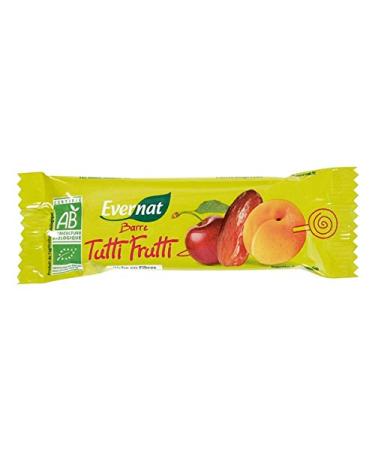 LOT OF 4 TUTTI FRUTTI BARS - 4 X 40G, EVERNAT, UNIT