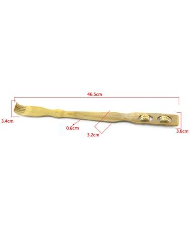MagiDeal 3x 2x Multifunction 2-in-1 Wooden Massager | Long Handle Back Scratcher for Neck & Belly Relief - International Shipping Available - Buy Online on GoSupps.com