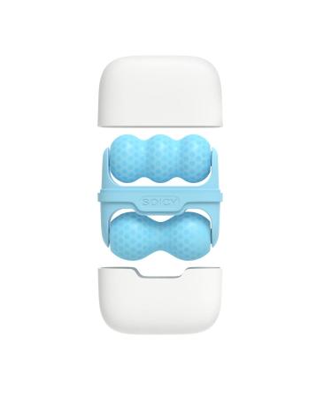 Hanmier Ice Roller for Face - Cold Facial Massage Tool for Puffiness, Migraine Relief & Skin Care - Blue - Buy Online on GoSupps.com