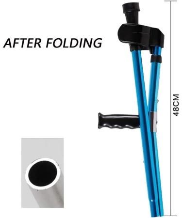 Forearm Crutches Adjustable Forearm Crutch Elbow Crutches Foldable Ultralight Aluminum Assistance Double Adjustable with Comfy Handle Adjustable with Comfy Handle Folding Metal 2pcs Lightweight Arm Cr - Buy Online on GoSupps.com