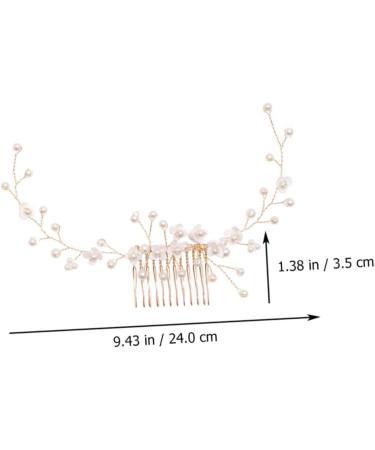 MAGICLULU Bridal Hair Comb Bridal Pearl Headwear Pearl Hair Comb Handmade Headwear Decor Pearl Headdress Bride Hair Comb Wedding Hair Comb Pearl Headpiece Bridal Headdress Hair Accessories - Buy Online on GoSupps.com