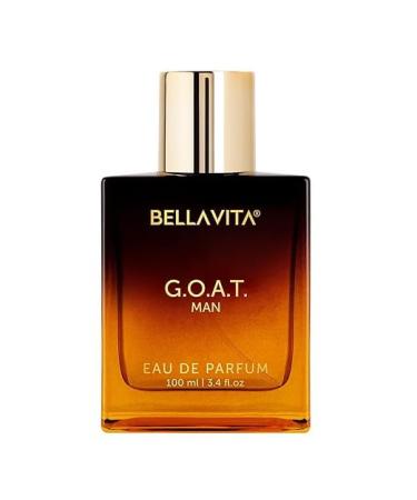 Saheb Luxury G.O.A.T Man Eau De Parfum Perfume with Bergamot Patchouli & Vetiver|Premium Long Lasting Spicy & Woody Fragrance for Men 100 ML