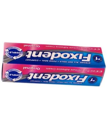 Fixodent Denture Adhesive Cream Original 1.40 oz - Pack of 3 - Buy Online on GoSupps.com