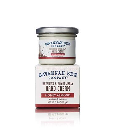 Savannah Bee Company Beeswax Hand Cream 3.4oz Jar. Honey-Almond
