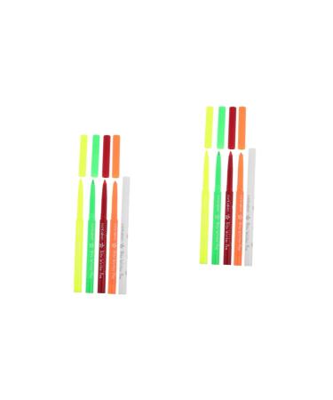 Baluue 10 Pcs Eyeliner Pen Fluorescence Eyeliner Woman Eyeliner Pen Plastic Fluorescence Liner 12.00X0.80X0.80CMx2pcs Assorted Colorx2pcs