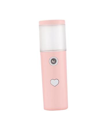 DOITOOL Facial Humidifier Indicator Light Mineral Drops for Water Mini Humidifier Air Humidifier Beauty Spray Water Meter The Face Sprayer Moisture Cream Abs Pink