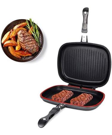 32cm Cast Aluminum Double-Sided Frying Pan | Versatile Barbecue Cooking Tool for Home & Outdoor | Premium Cookware Accessories - Buy Online on GoSupps.com