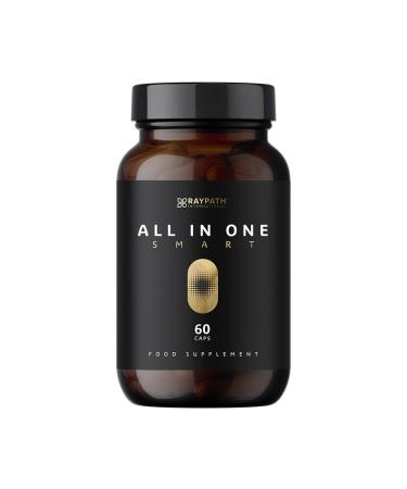 RAYPATH INTERNATIONAL All-in-One Smart Supplement | Daily Multivitamin & Mineral Formula with Rosehip Spirulina MSM & CoQ10 | Wellness & Vitality Support | 60 Capsules