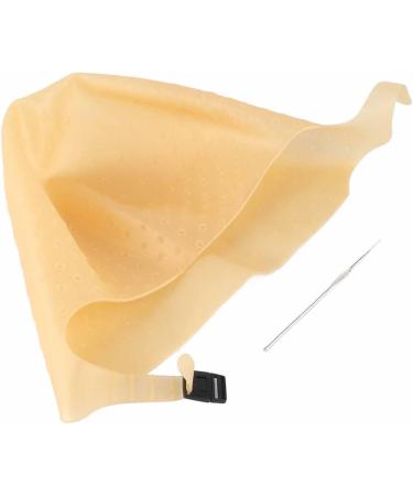 Hair Dye Hat Professional Reusable Silicone Tint Hat for Beauty Salon (Gold) - Buy Online on GoSupps.com
