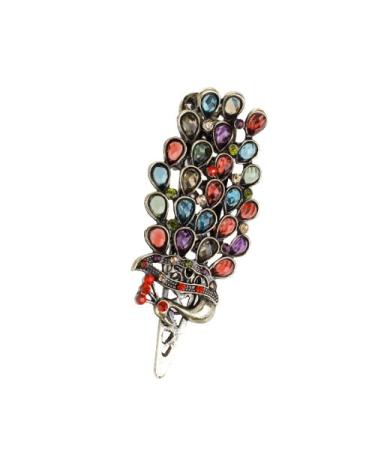 Buy Retro Rhinestone Peacock Phoenix Hair Clip | Trendy Hair Accessories for International Shipping - Buy Online on GoSupps.com