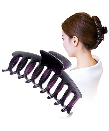 Liasun 4.3 Jelly Color Hair Claw Clip - Acrylic Hair Barrettes for Women & Girls (B-Purple) - Buy Online on GoSupps.com