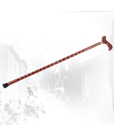 Wooden Cane Solid Walking Stick Wooden Cane Household Old Man Walking Stick Long Handled Crutches Out Walker Walking Stick Red for Elderly Seniors (Red) Selfless dedication - Buy Online on GoSupps.com