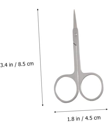 FRCOLOR 3pcs Facial Hair Scissors Set for Men | Curved & Straight Nose Hair Cutting Scissors | Perfect for Grooming & Beard Care - Buy Online on GoSupps.com