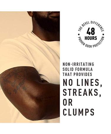 Bevel Men's Aluminum-Free Deodorant - 48+ Hour Protection, No Streaks, 2.5 oz - Buy Online on GoSupps.com