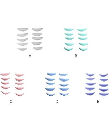 dijiusidy 5 Pairs Lash Curlers Lashes Lift Silicone Eyelash Tool Convenient Household Eyes Hair Brush Styling Cosmetic Tools Transparent - Buy Online on GoSupps.com