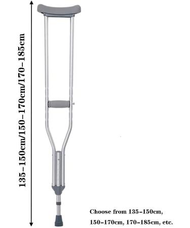 LINYUES Crutches for Adults Underarm Walking Stick Lightweight Height Adjustable Medical Great for Travel or Work A Ett par Medium - Buy Online on GoSupps.com