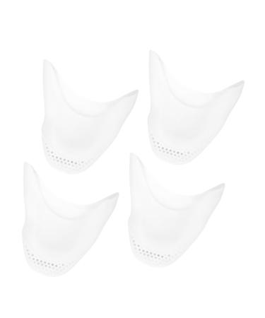 FRCOLOR 2 Pairs Forefoot Pad Heels for Women Shoe Filler Insert Silicone Toe Protectors Boots for Women with Heel Toe Covers Heeled Boots for Women Womens Insole White High Heel