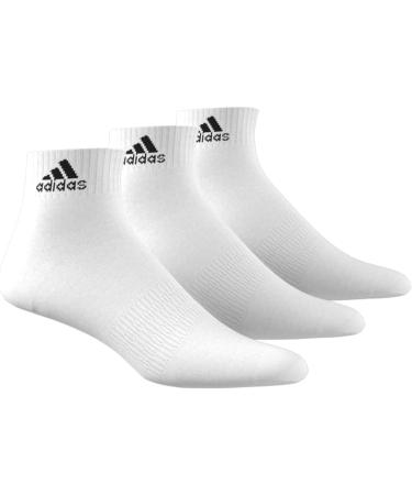 Buy Adidas Unisex Thin & Light Ankle Socks - 3 Pairs XL White/Black | International Shipping Available - Buy Online on GoSupps.com