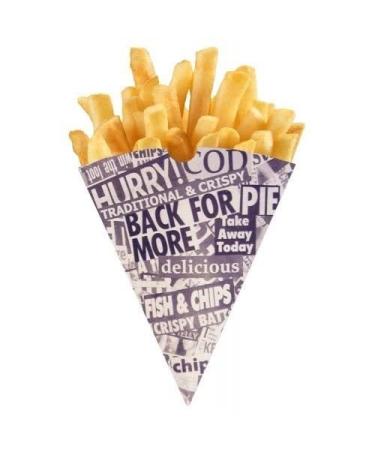 SugarShack | Newsprint Chip Cones