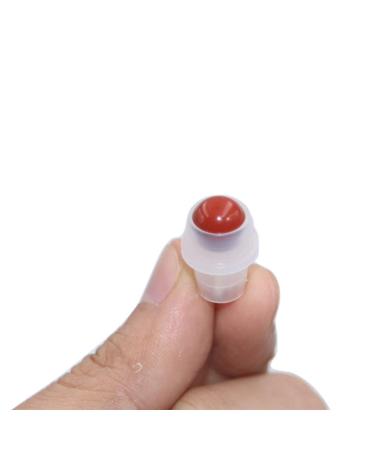 Furnido 10 Pack Natural Red Jasper Crystal Roller Balls for Essential Oils - Compatible with 5ml & 10ml Bottles - Polished Gemstone with Plastic Insert - Buy Online on GoSupps.com