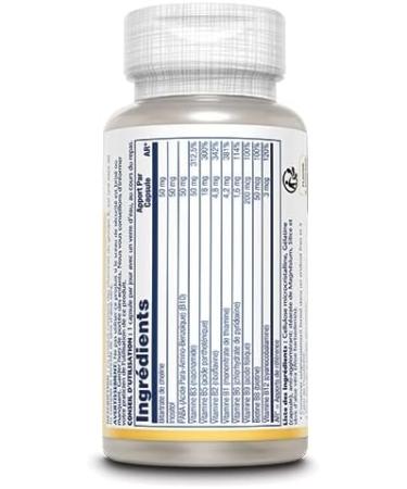 Solaray B Complex | All Vitamins of Group B Natural | High Assimilation with Plants | 50 Capsules 1 Unit (Pack of 1) - Buy Online on GoSupps.com