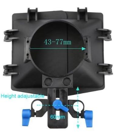 Fotga ABS Plastic Matte Box with 15mm Rail Rod Clamp Sunshade for Camera Cage | Compatible with Canon, Fuijifilm, Panasonic and more - Buy Online on GoSupps.com