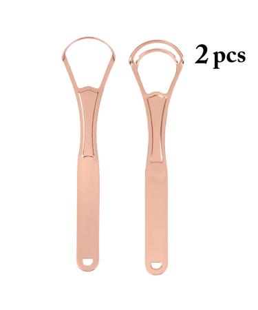 Stainless Steel Tongue Scraper for Adults - U Shape Oral Brush - 2 Pack Double & Single Layer - Buy Online on GoSupps.com