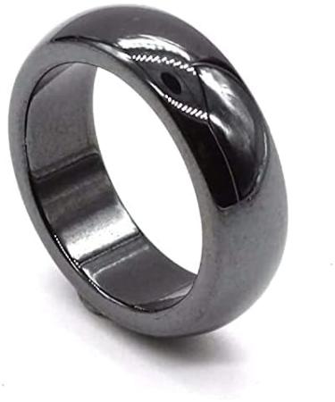 IWYKT Black Hematite Rings Set - 8 Pcs Anxiety Balance Root Chakra Black Stone Rings for Women Men - Buy Online on GoSupps.com