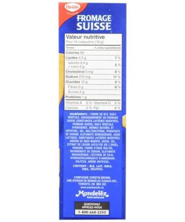 Christie Swiss Cheese Crackers 200g/7.1oz - Imported from Canada - Pack of 6 - Buy Online on GoSupps.com