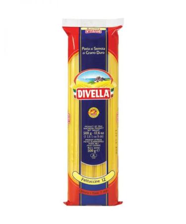 Italian Gourmet E.R. Divella Fettuccine No. 12 Durum Wheat Semolina Pasta 500g + 400g Box