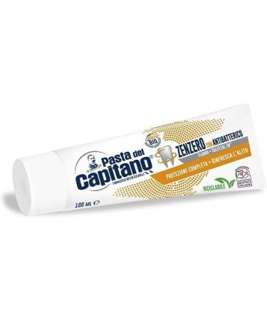  Italian Gourmet E.R. Pasta del Capitano Toothpaste Ginger Toothpaste Gingembre Toothpaste Complete Protection of the Teeth 4 x 100 ml + Italian Gourmet Pulp 400 g - Buy Online on GoSupps.com
