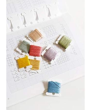 Plastic Floss Bobbins for Cross Stitch & Sewing Storage - 120 Pcs White Thread Cards for Embroidery & Friendship Bracelet Making - Buy Online on GoSupps.com