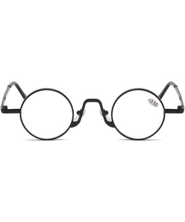 Buy Koosufa Round Reading Glasses with Blue Light Filter - Ultra-Light Retro Metal Design for Men & Women - Anti-Fatigue Visual Aid - Various Thickness Options Available - Buy Online on GoSupps.com